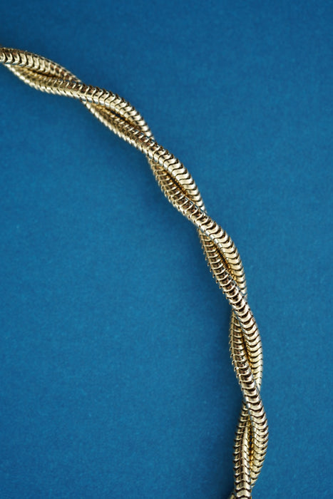 SAPIR BACHAR<br>GOLD TWIST SNAKE CHOKER <br><br>SOLD OUT