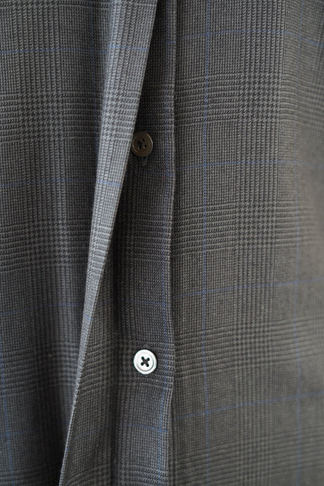 VINTAGE HERMES <br>CASHMERE SILK GLENCHECK SHIRTS <BR><BR>SOLD OUT