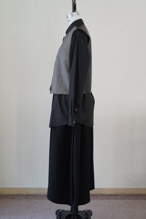VINTAGE HERMES<BR>LAMBSKIN WOOL VEST