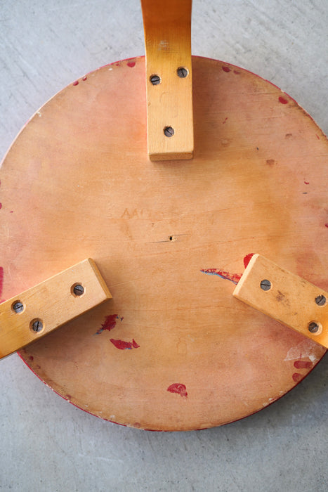 ALVAR AALTO<BR>STOOL60<BR>FINSVEN RED