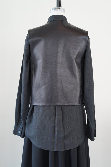 VINTAGE HERMES<BR>LAMBSKIN WOOL VEST