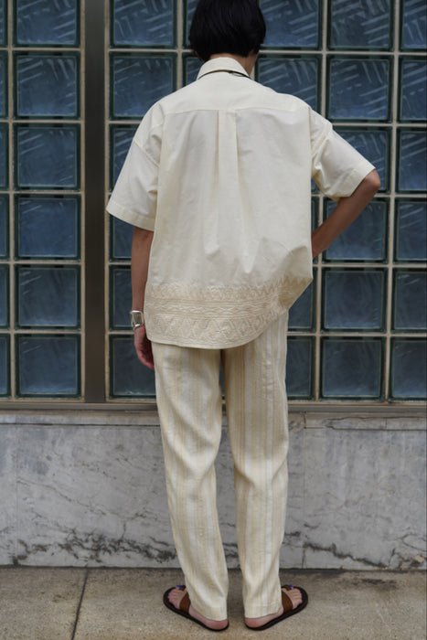 CALLAGHAN by Romeo Gigli<br><br>EMBROIDERY IVORY SHIRT