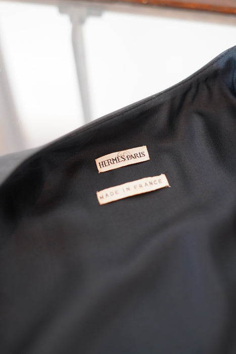VINTAGE HERMES<BR>LAMBSKIN WOOL VEST