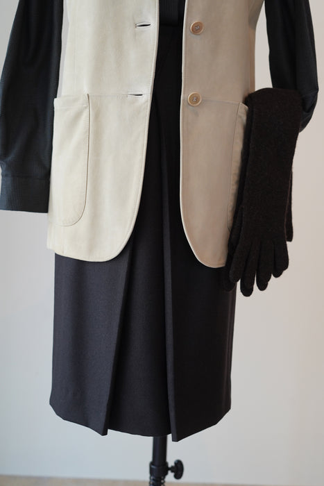 VINTAGE HERMES <br>CASHMERE MID SKIRT<br><br>SOLD OUT