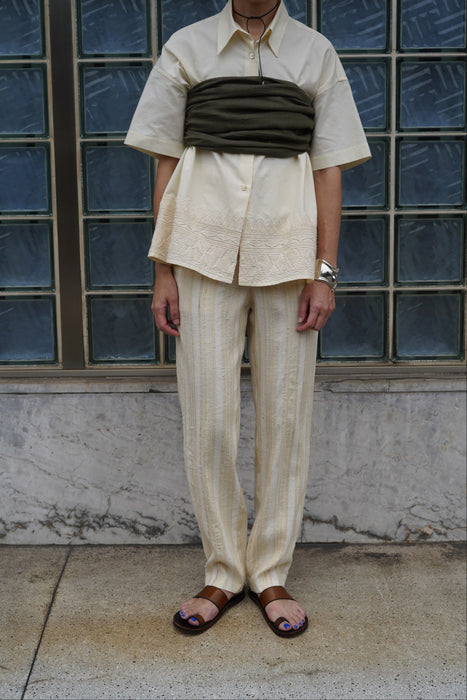 CALLAGHAN by Romeo Gigli<br><br>EMBROIDERY IVORY SHIRT