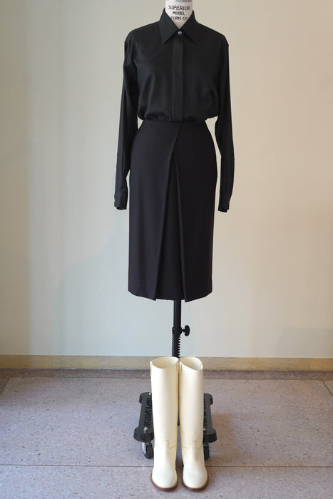 VINTAGE HERMES <br>CASHMERE MID SKIRT<br><br>SOLD OUT