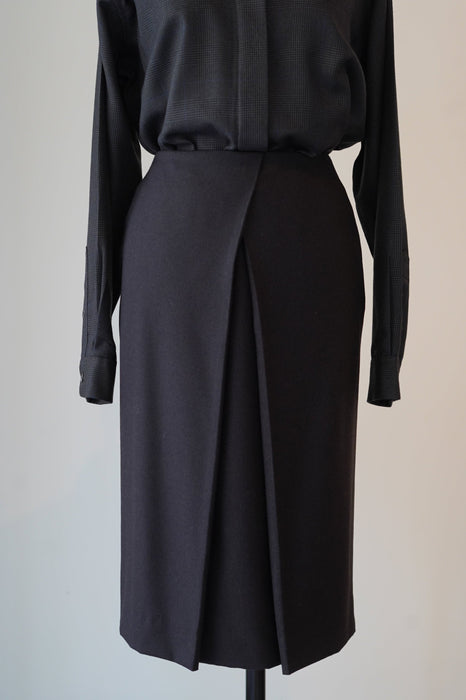 VINTAGE HERMES <br>CASHMERE MID SKIRT<br><br>SOLD OUT