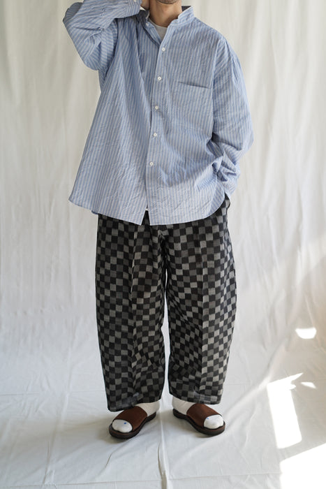 CRISTASEYA<br>MOROCCAN PYJAMA PANTS<br>in BLACK/GREY CHECKS