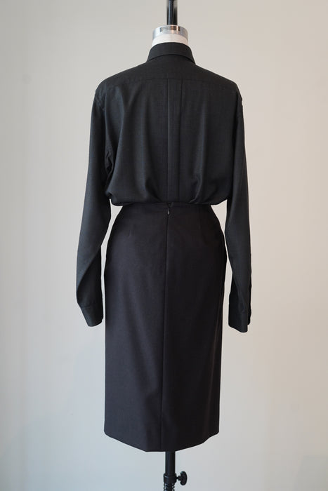 VINTAGE HERMES <br>CASHMERE MID SKIRT<br><br>SOLD OUT