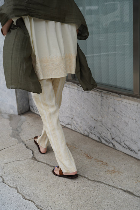 CALLAGHAN by Romeo Gigli<br><br>EMBROIDERY IVORY SHIRT