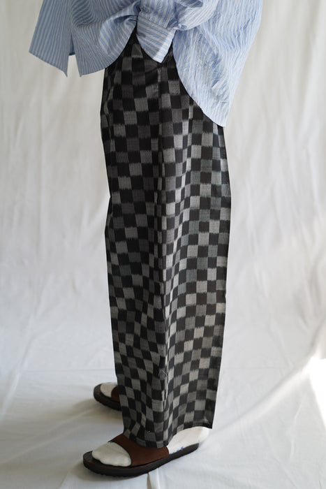 CRISTASEYA<br>MOROCCAN PYJAMA PANTS<br>in BLACK/GREY CHECKS