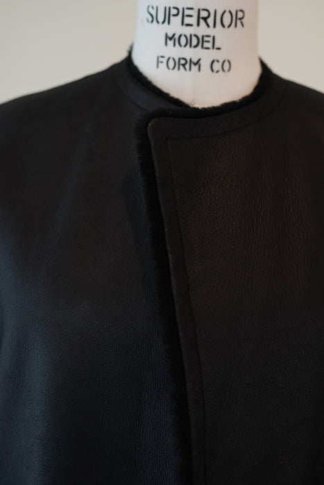 VINTAGE HERMES <br>REVERSED LAMBSKIN COAT<br><br>SOLD OUT