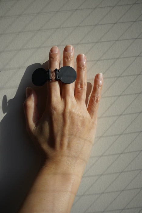 Claudia Lepik<br>DUMBO RING <br> in OXIDIZED
