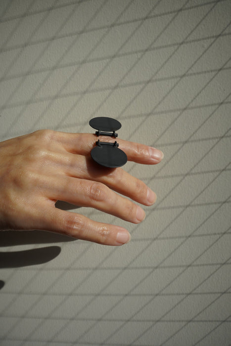Claudia Lepik<br>DUMBO RING <br> in OXIDIZED