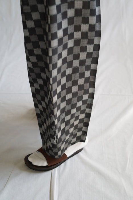 CRISTASEYA<br>MOROCCAN PYJAMA PANTS<br>in BLACK/GREY CHECKS