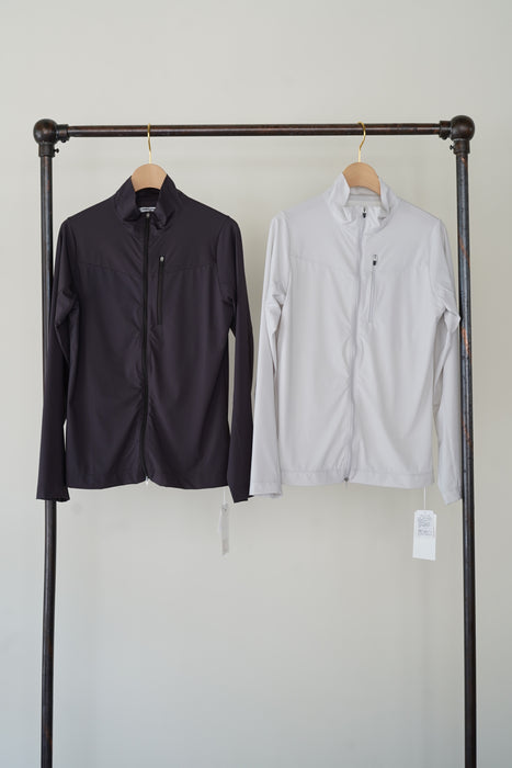 FUMIKA_UCHIDA<BR>NYLON JERSEY ZIP-UP TOP