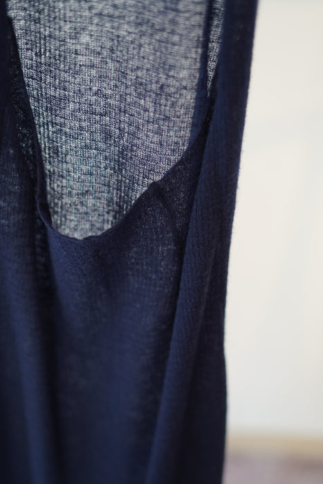 FUMIKA_UCHIDA<br>GAUZE HALTER-NECK LONG DRESS