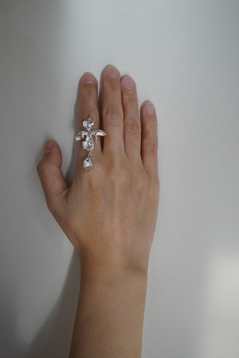 Claudia Lepik<br>ADJUSTABLE ABSTRACT ORCHID RING