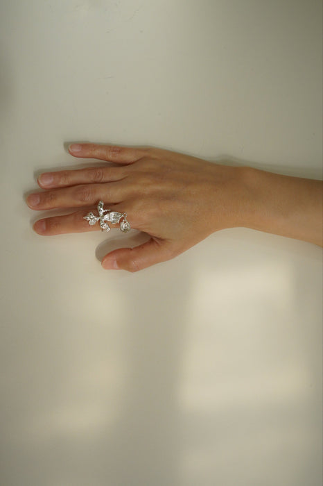 Claudia Lepik<br>ADJUSTABLE ABSTRACT ORCHID RING