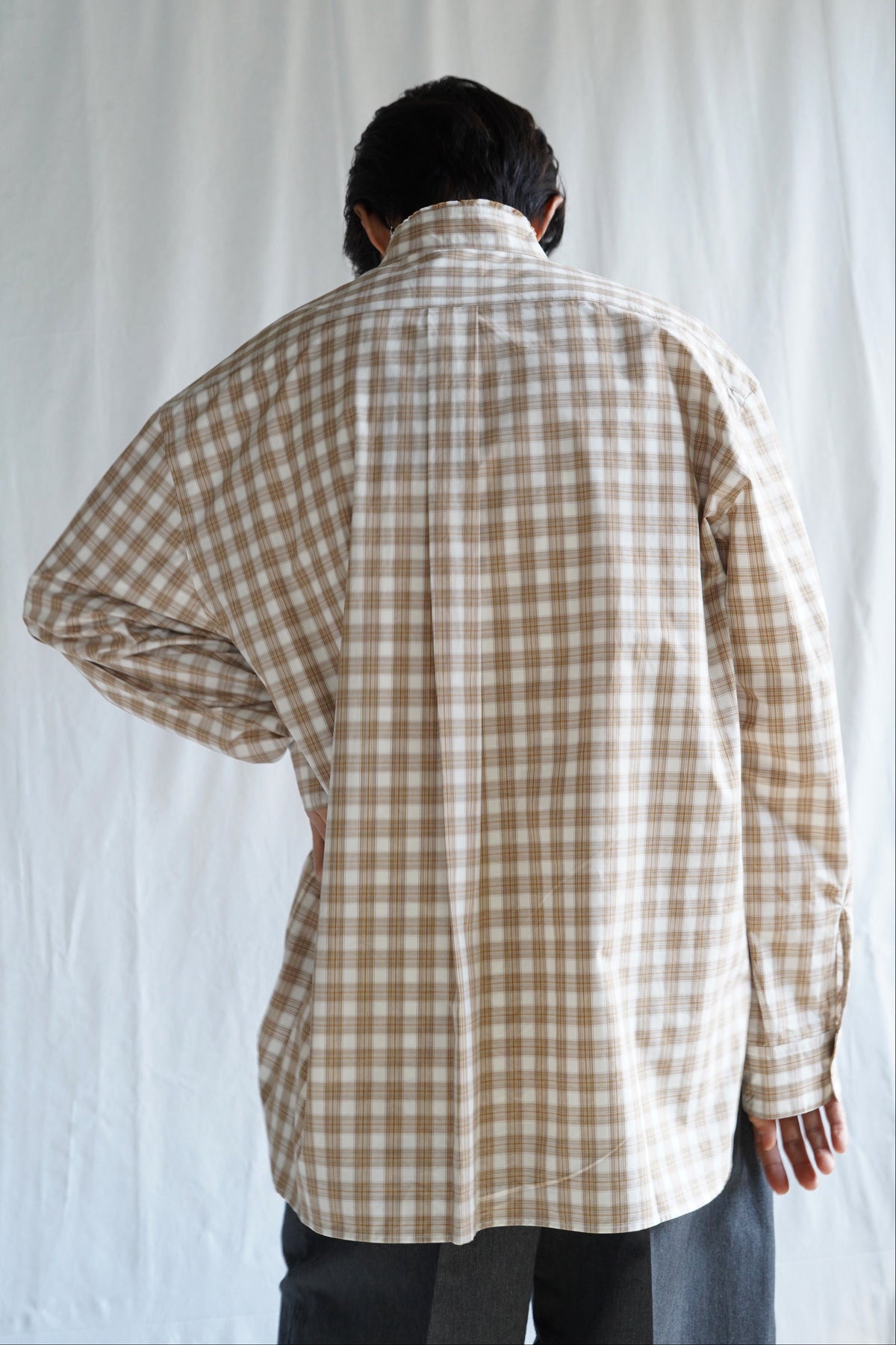 Salvatore Piccolo x CRISTASEYA HANDMADE FRINGED MAO COLLAR SHIRT