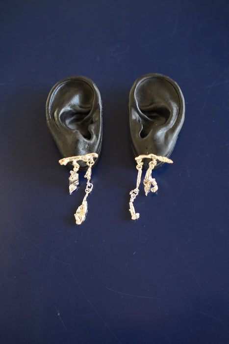 Claudia Lepik<br>CAST BIT STICK EARRINGS