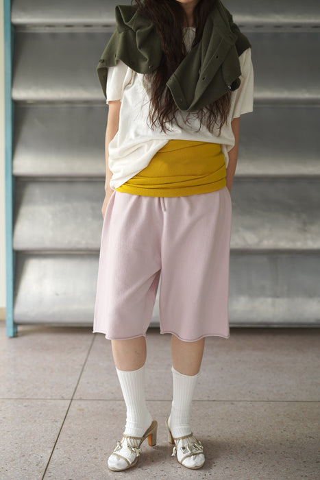 EXTREME CASHMERE<br>n°8 belt<br>in<br>SUNFLOWER/CREAM