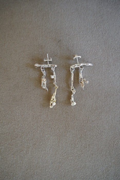 Claudia Lepik<br>CAST BIT STICK EARRINGS