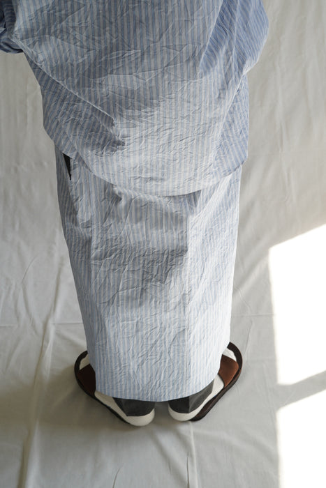 CRISTASEYA<br>PAREO SKIRT<br>in BLUE STRIPED