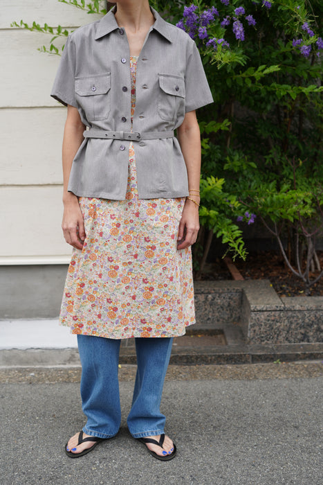 FUMIKA_UCHIDA<br>CHAMBRAY SHORT SLEEVE SHIRT<br><br>SOLD OUT