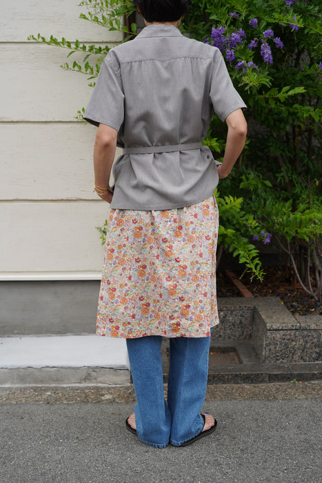 FUMIKA_UCHIDA<br>CHAMBRAY SHORT SLEEVE SHIRT<br><br>SOLD OUT