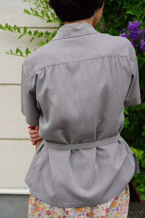 FUMIKA_UCHIDA<br>CHAMBRAY SHORT SLEEVE SHIRT<br><br>SOLD OUT