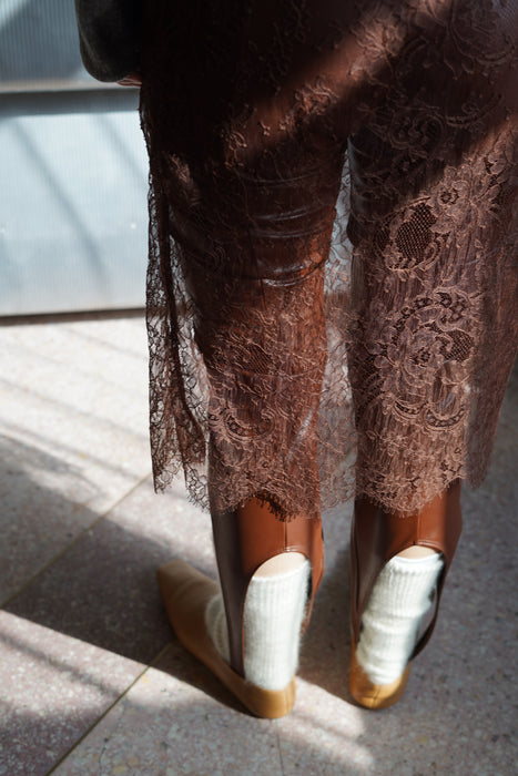 FUMIKA_UCHIDA<BR>LEAVER LACE SKIRT