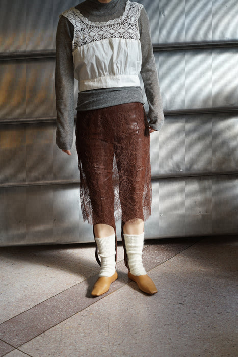 FUMIKA_UCHIDA<BR>LEAVER LACE SKIRT