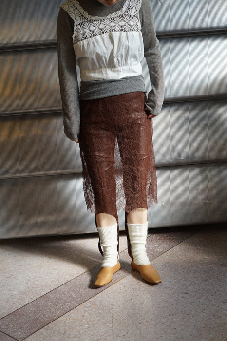 FUMIKA_UCHIDA<br>GAUZE TTL-NECK SWEATER