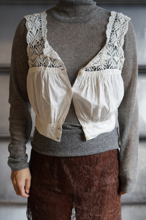 ANTIQUE<BR>EDWARDIAN CORSET COVER<BR><BR>SOLD OUT