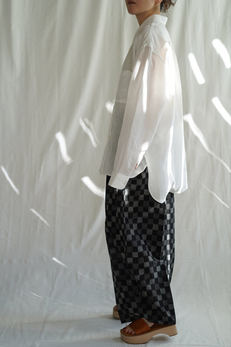 Salvatore Piccolo x CRISTASEYA<br>HANDMADE CLASSIC COLLAR SHIRT<br>in WHITE