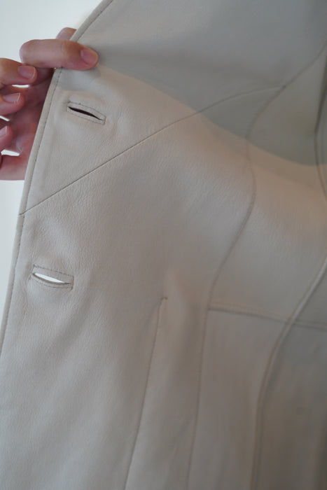 VINTAGE HERMES<BR>SUEDE GILET