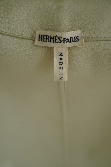 VINTAGE HERMES<BR>SUEDE GILET