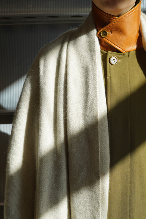 NORLHA<br>NOMAD CLASSIC SCARF<br>NATURAL YAK WHITE