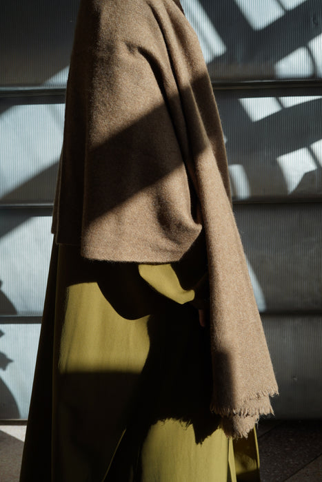 NORLHA<br>NOMAD NET BOILED SCARF<br>NATURAL YAK GOLDEN BROWN