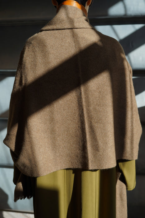 NORLHA<br>NOMAD NET BOILED SCARF<br>NATURAL YAK GOLDEN BROWN