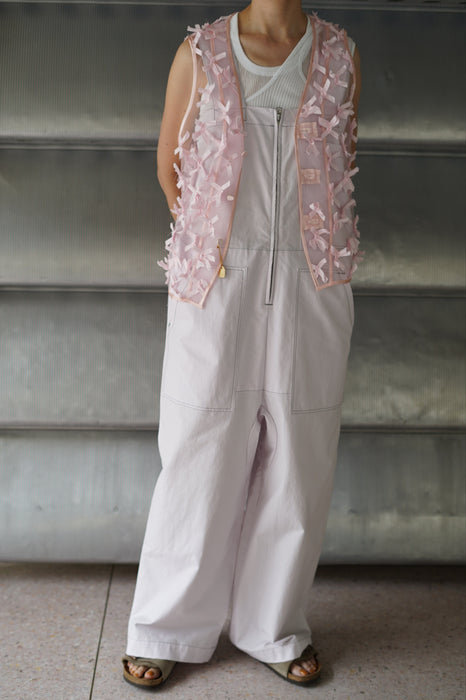 JONNLYNX<br>HORSE CLOTH FISHERMAN PANTS<br>PINK WHITE