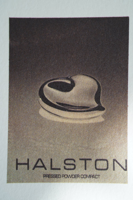 VINTAGE<BR>HALSTON by ELSA PERETTI <BR> HEART COMPACT MIRROR WITH TASSEL
