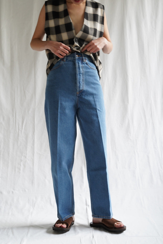 CristaSeya HIGH-WAISTED JEANS サイズM CRISTASEYA BLEACHED DENIM HIGH-WAISTED JEANS – PORT