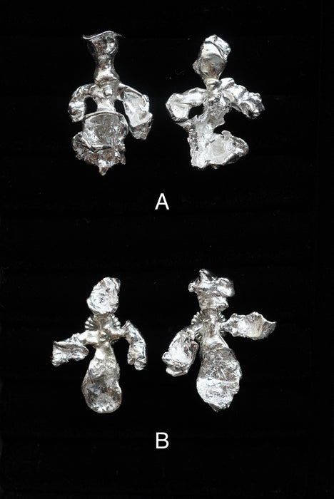 Claudia Lepik<br>SMALL ABSTRACT ORCHID EARRINGS