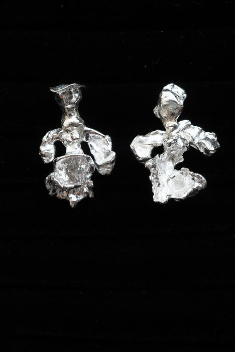 Claudia Lepik<br>SMALL ABSTRACT ORCHID EARRINGS