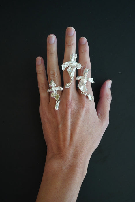 Claudia Lepik<br>ADJUSTABLE ABSTRACT ORCHID RING