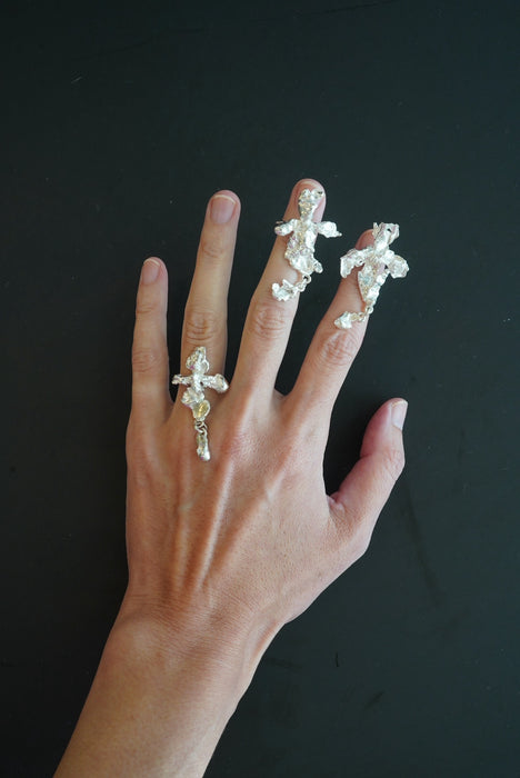 Claudia Lepik<br>ADJUSTABLE ABSTRACT ORCHID RING