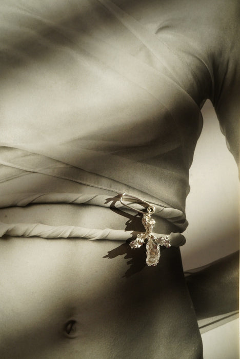 Claudia Lepik<br>ABSTRACT ORCHID BROOCH