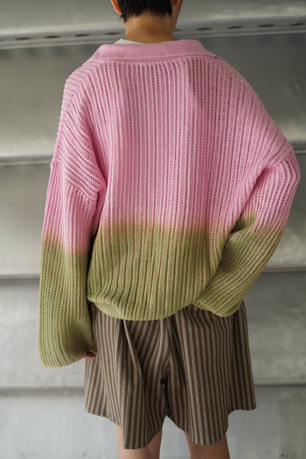 [CRISTASEYA] LINEN KNIT サイズL Cristaseya Linen Cardigan Lサイズ